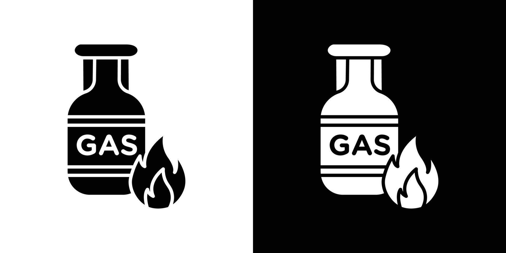 Gas tank icon Isolated flat in outline vector