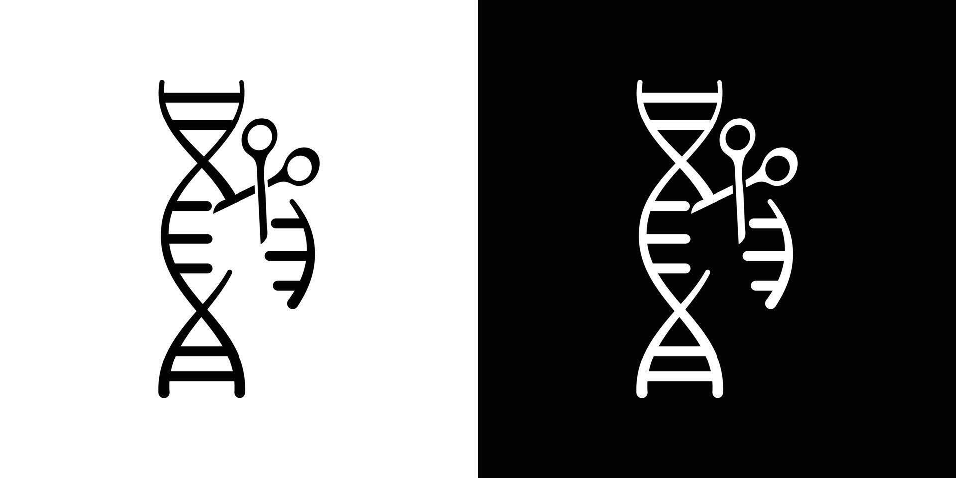 genome editing icon Isolated flat in outline vector