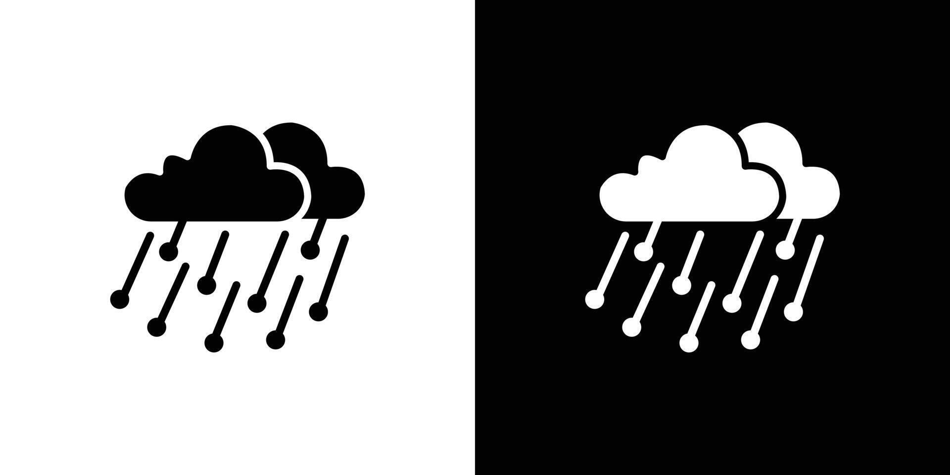 Hail icon Isolated flat in outline vector