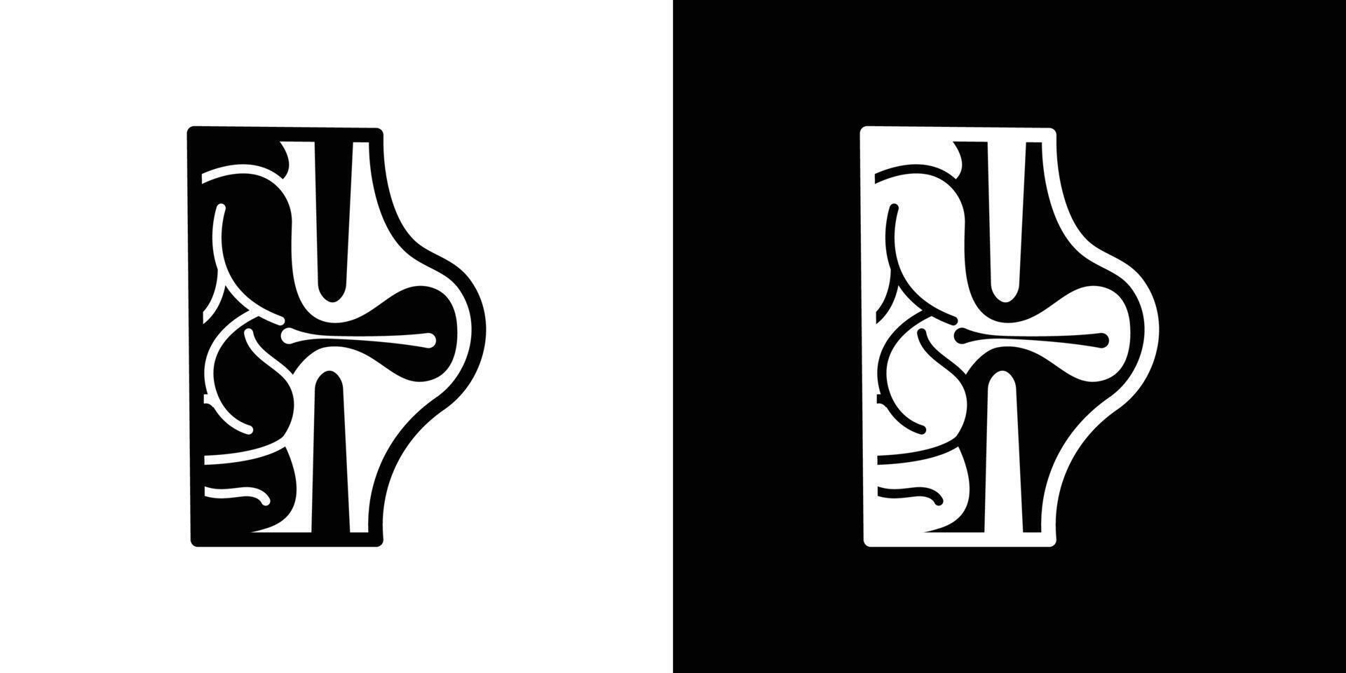 Hernia icon Isolated flat in outline vector