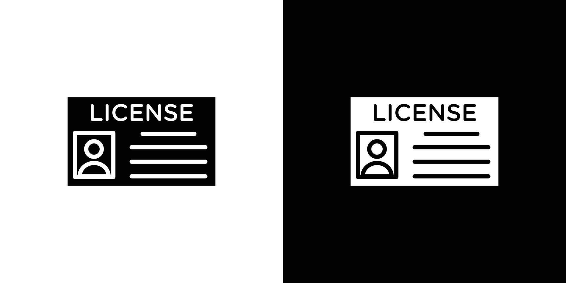 License icon Isolated flat in outline vector