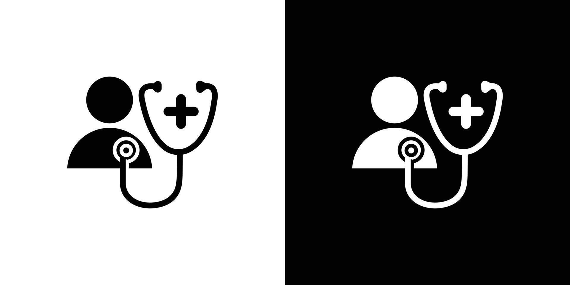 Medical check-up icon Isolated flat in outline vector