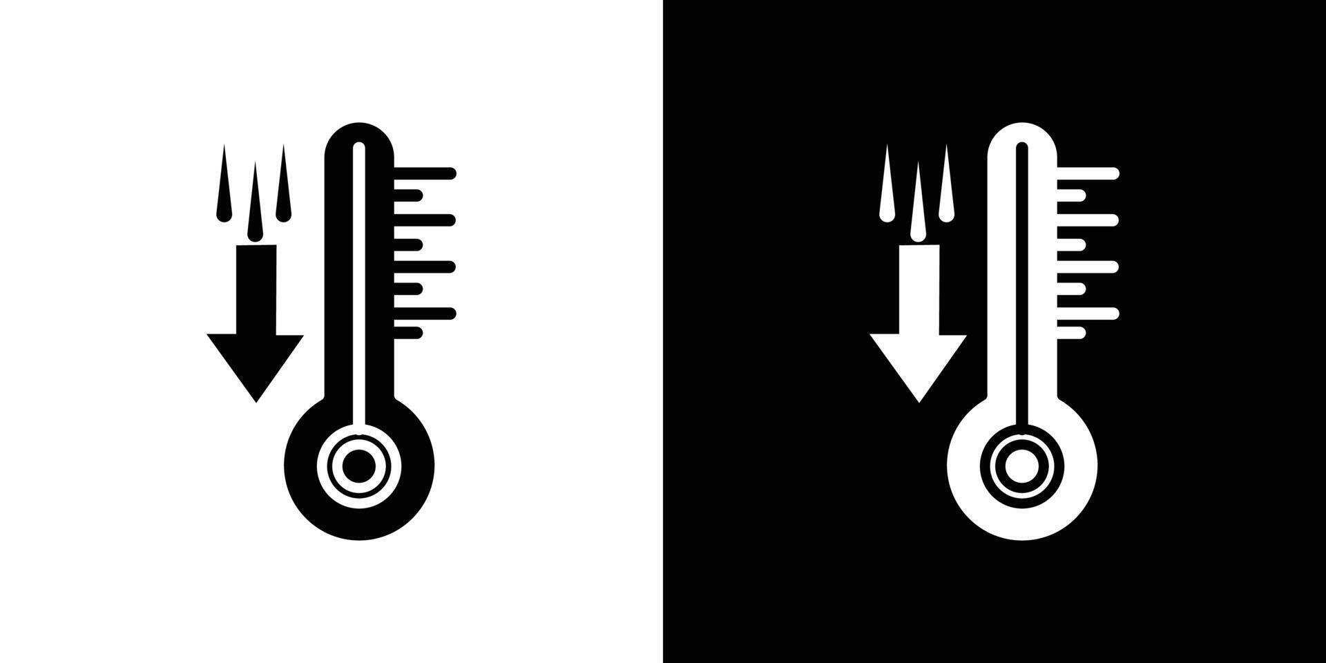 Meteorology thermometer measuring icon Isolated flat in outline vector