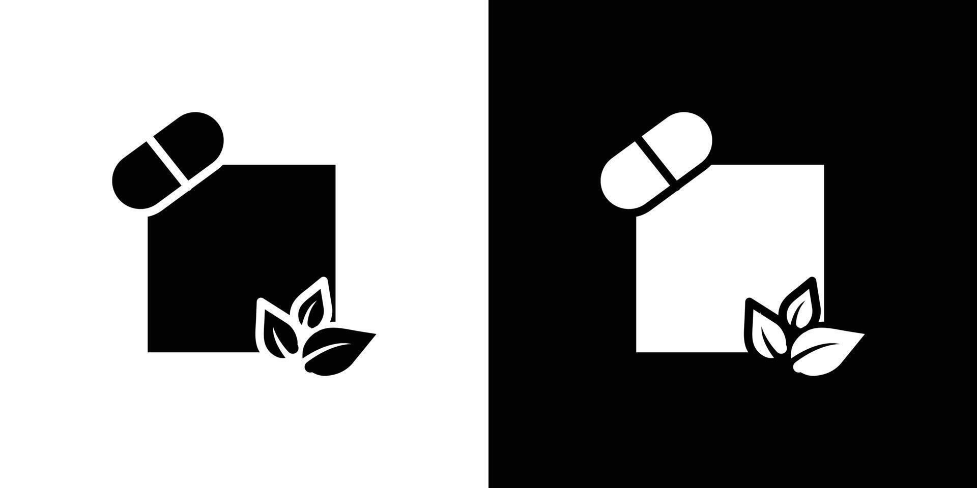 Natural medicine icon Isolated flat in outline vector