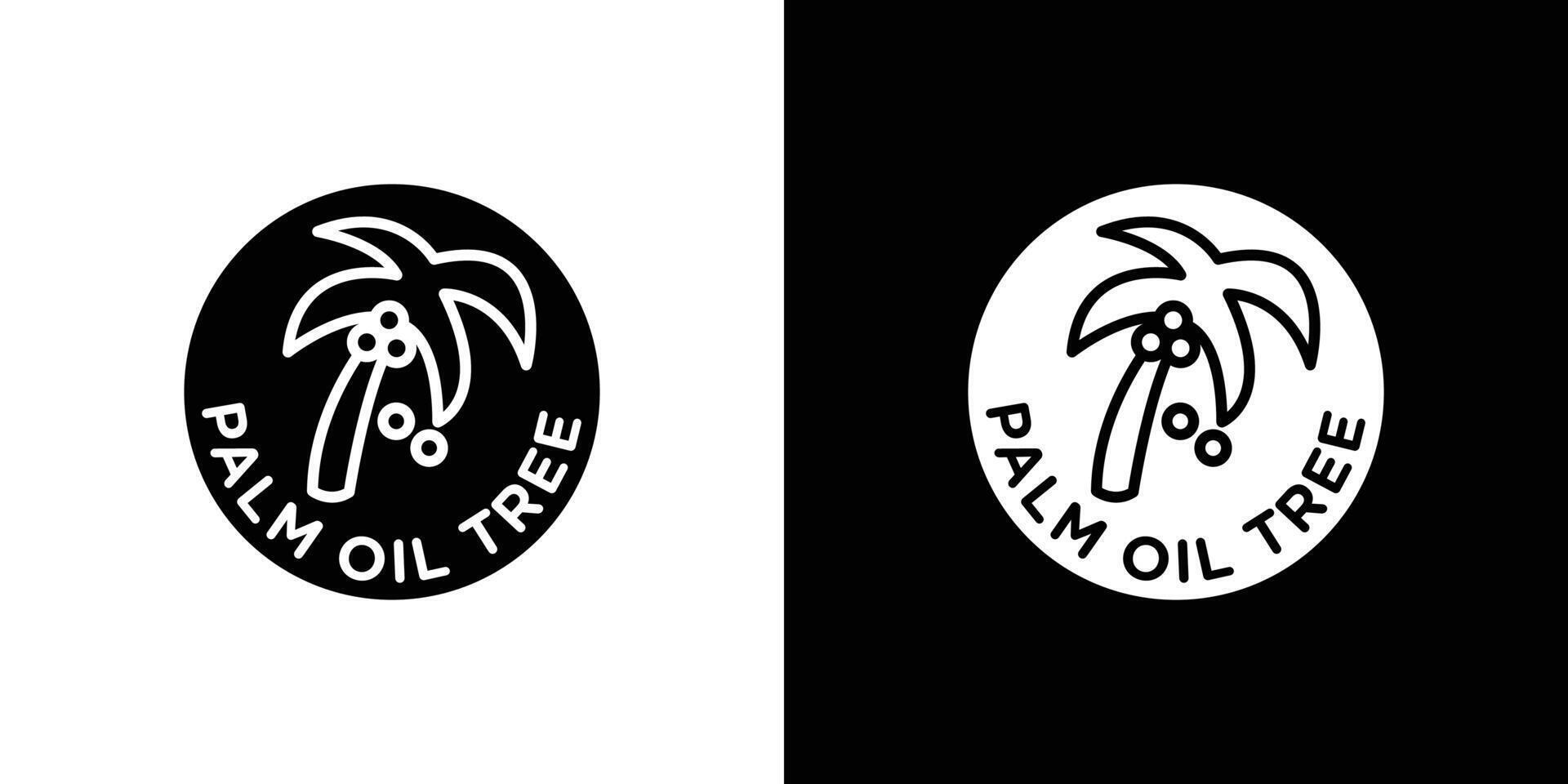 Palm oil free icon Isolated flat in outline vector