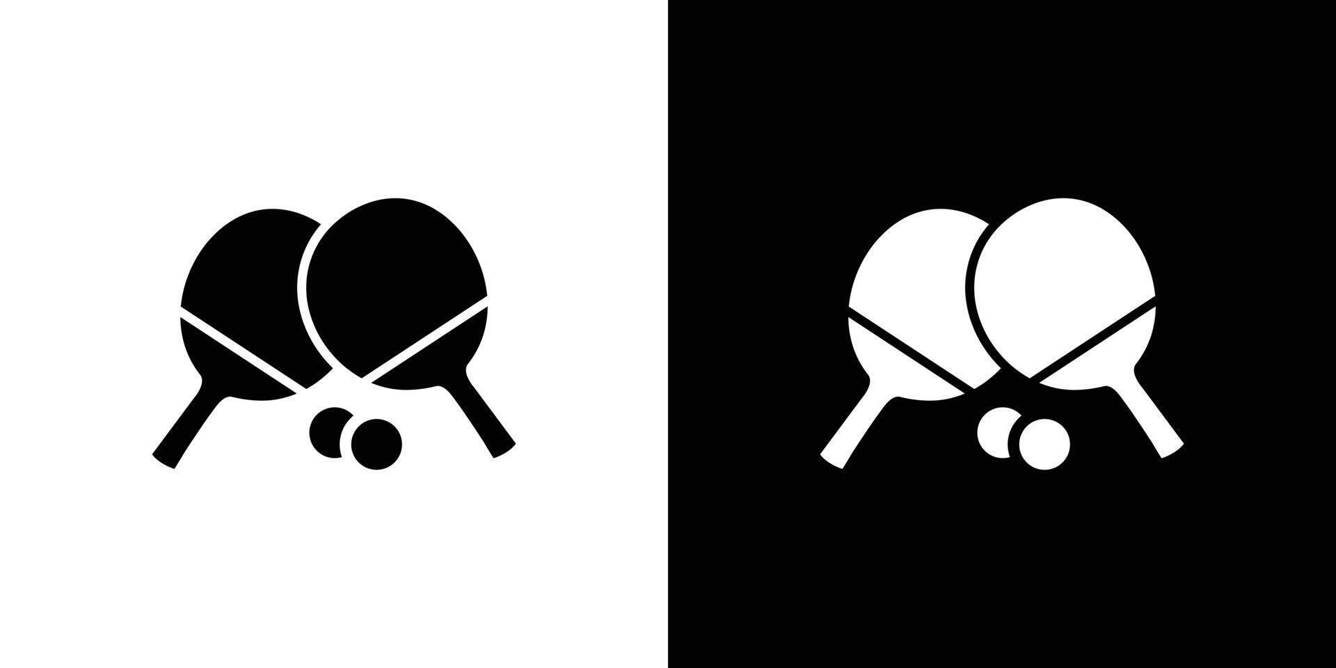 Ping-pong, table tennis icon Isolated flat in outline vector