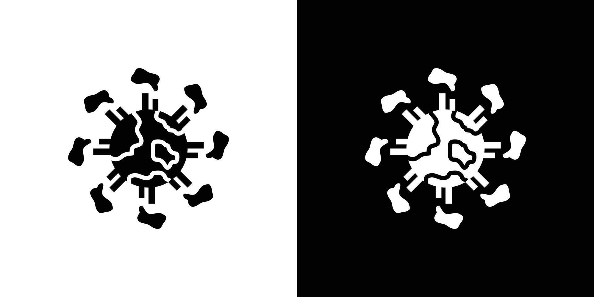 pollution icon Isolated flat in outline vector