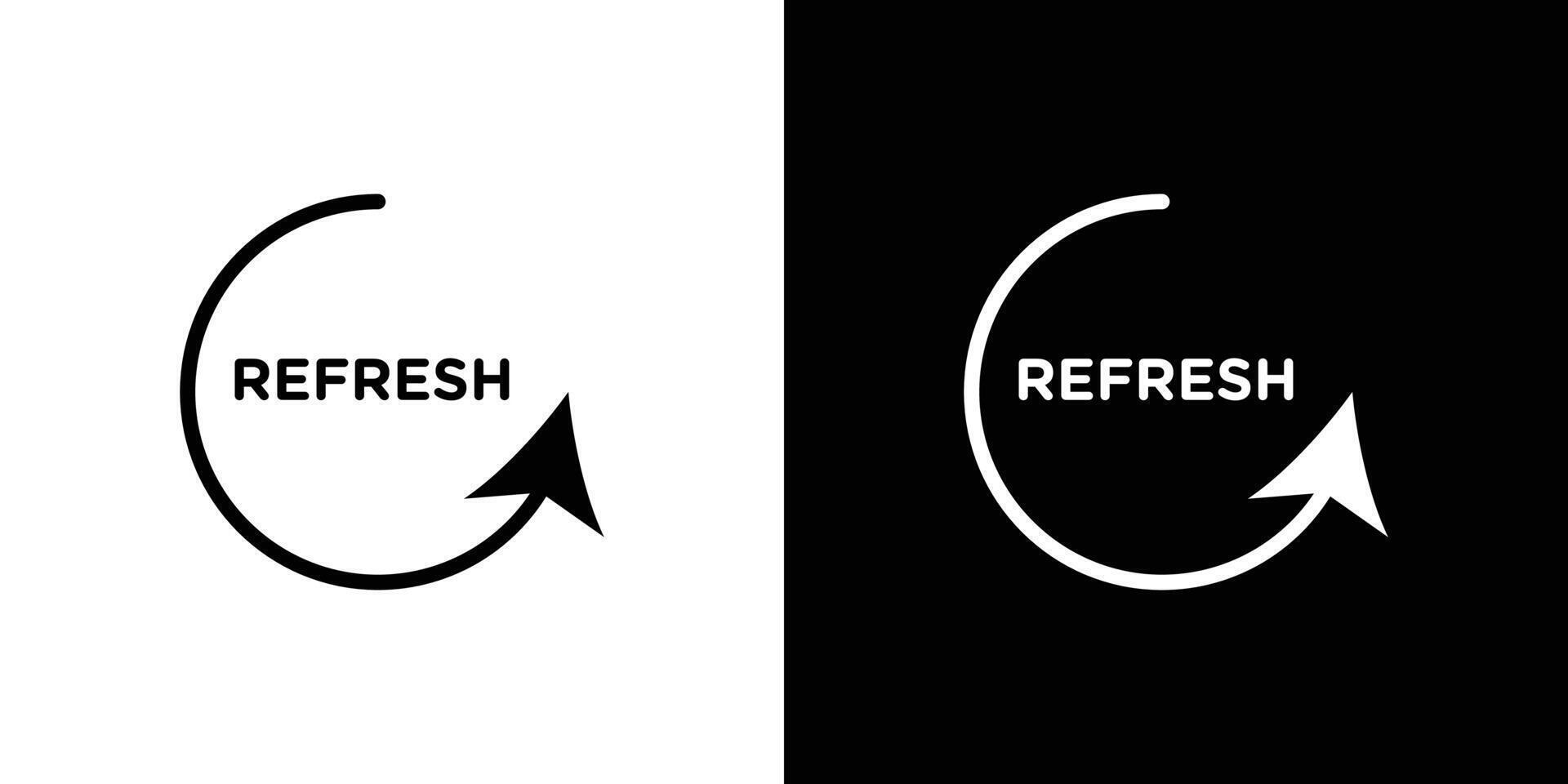 Refresh icon Isolated flat in outline vector