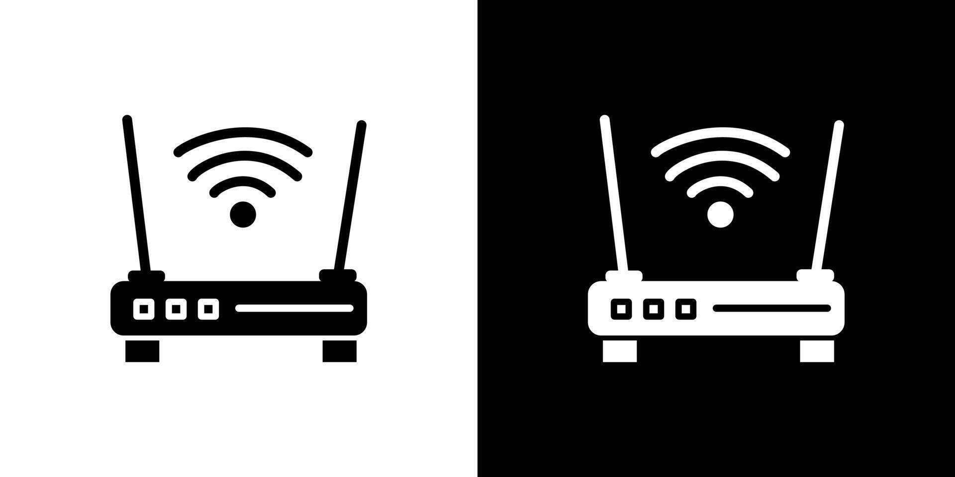 router icon Isolated flat in outline vector