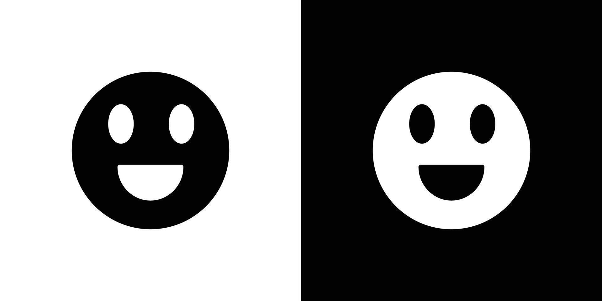 smile icon Isolated flat in outline vector