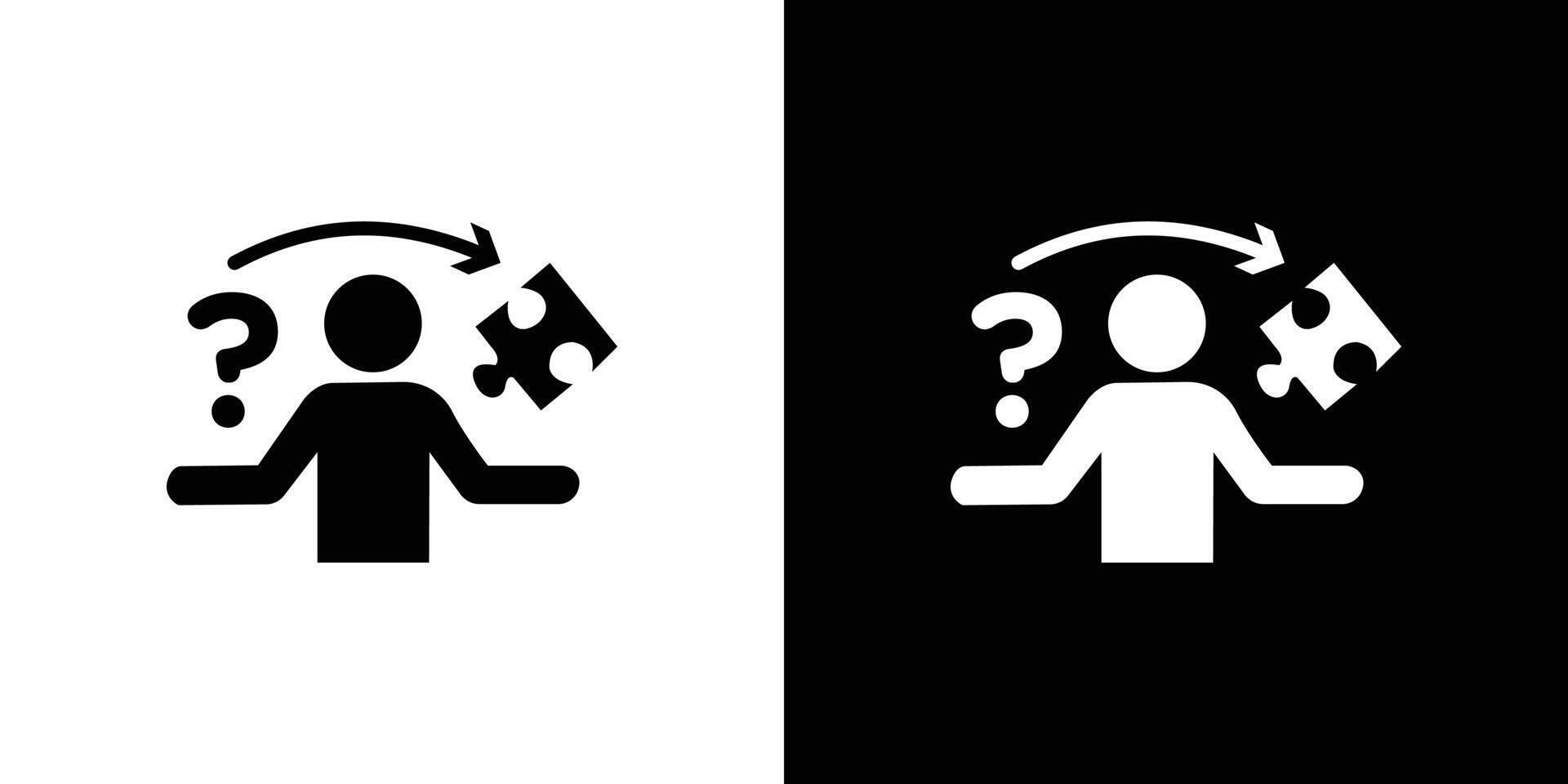 Solution, solve icon Isolated flat in outline vector