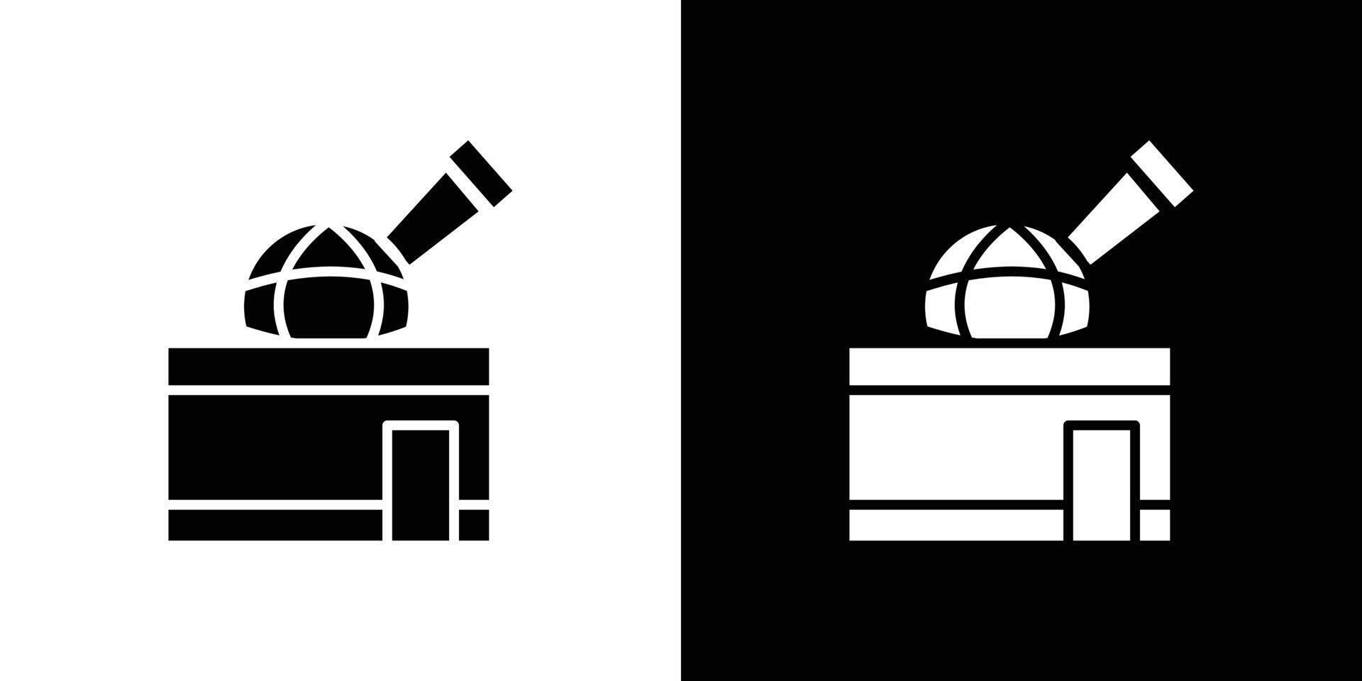 Space observatory icon Isolated flat in outline vector