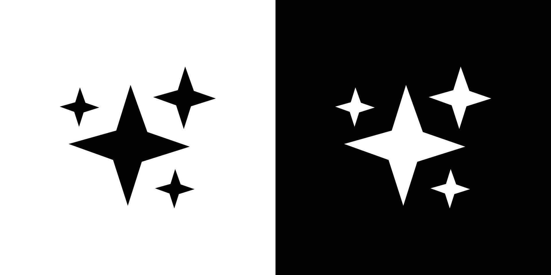 Sparkles shine icon Isolated flat in outline vector