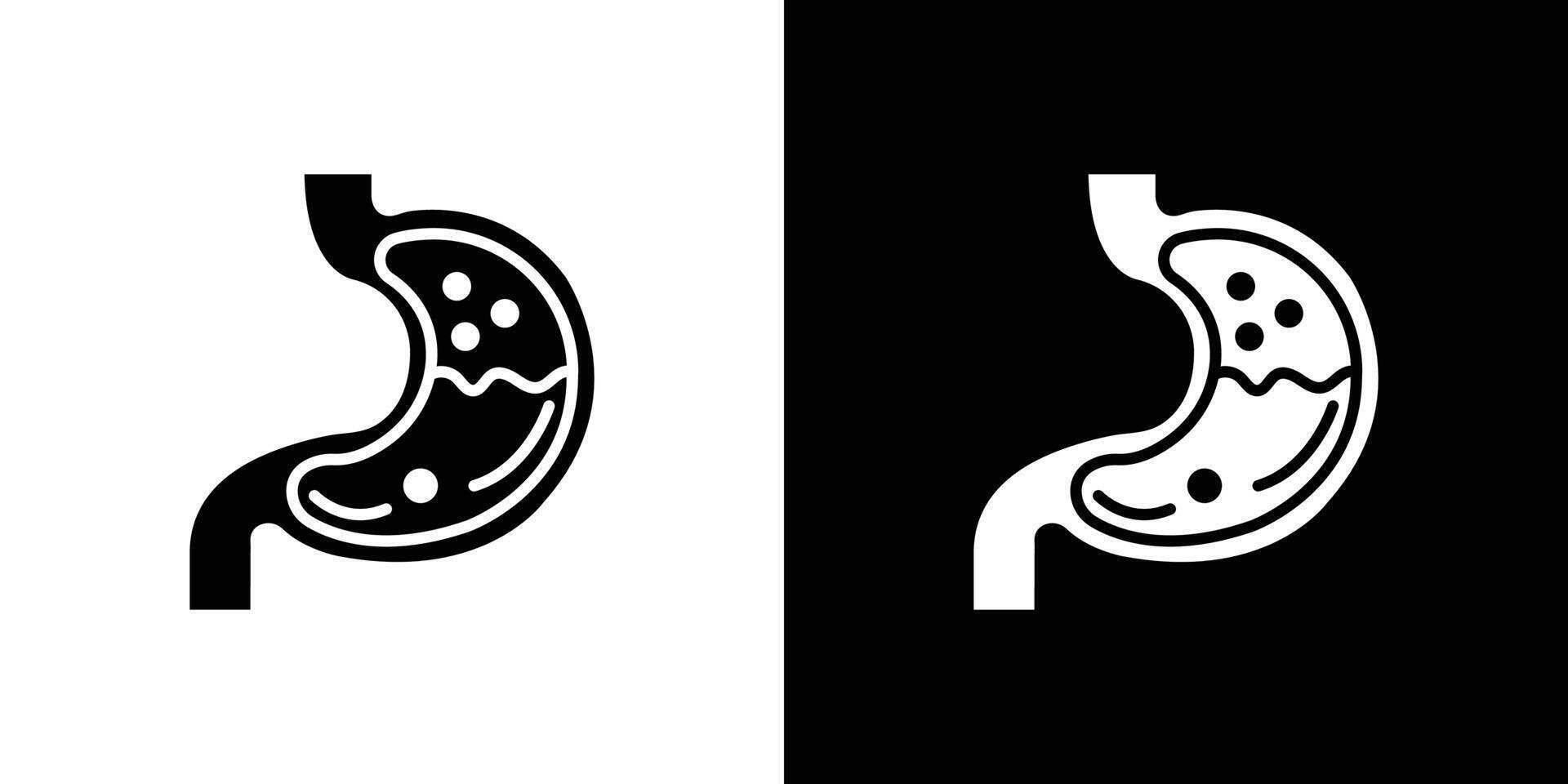 Stomach icon Isolated flat in outline vector