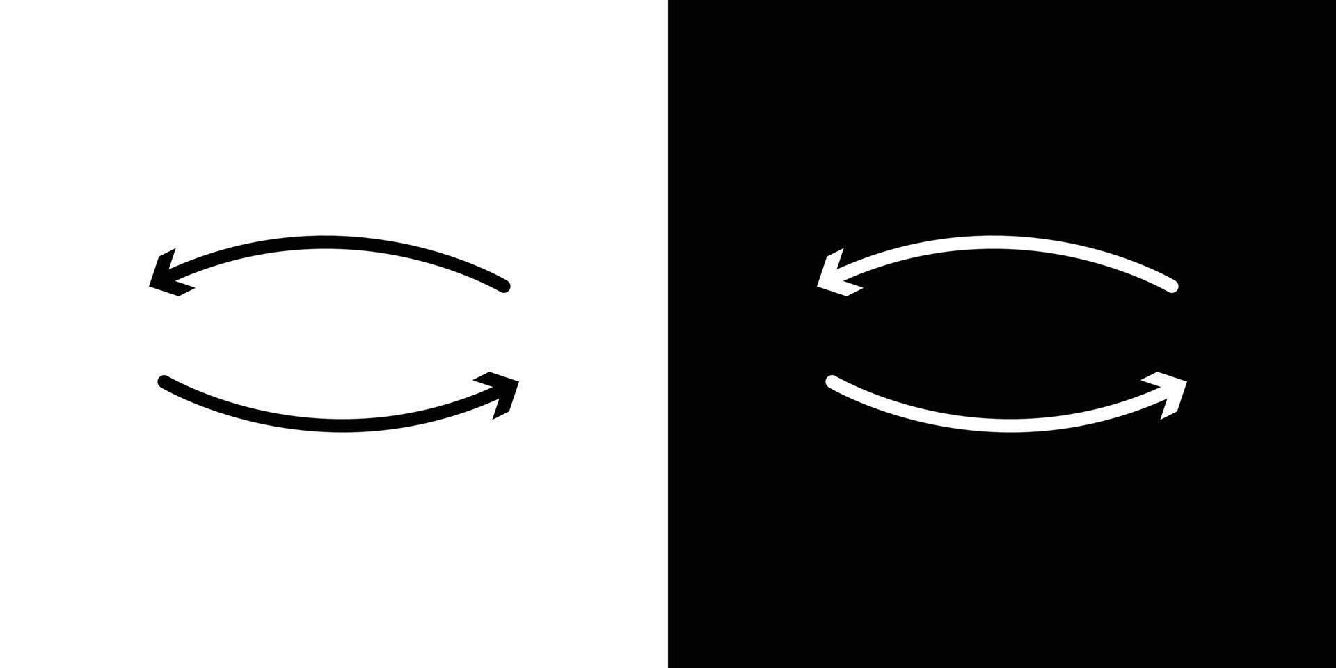 Swap icon Isolated flat in outline vector