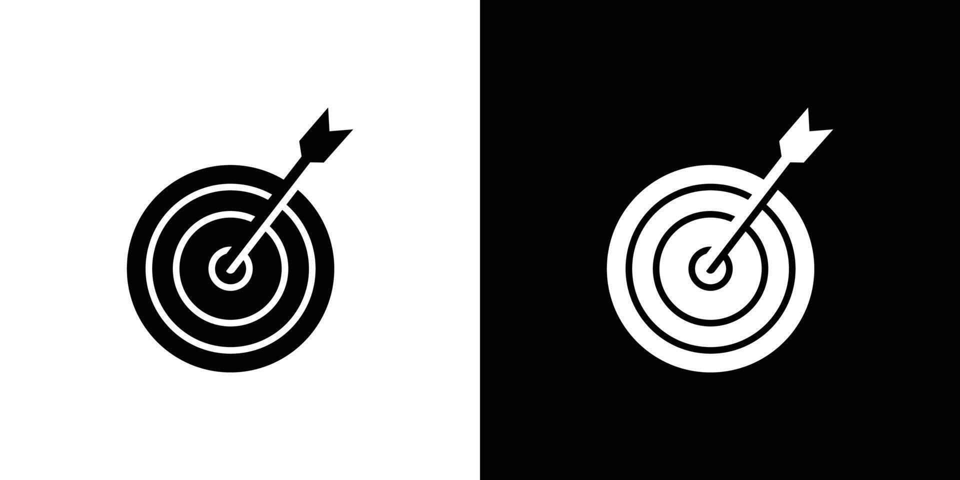 Target icon Isolated flat in outline vector