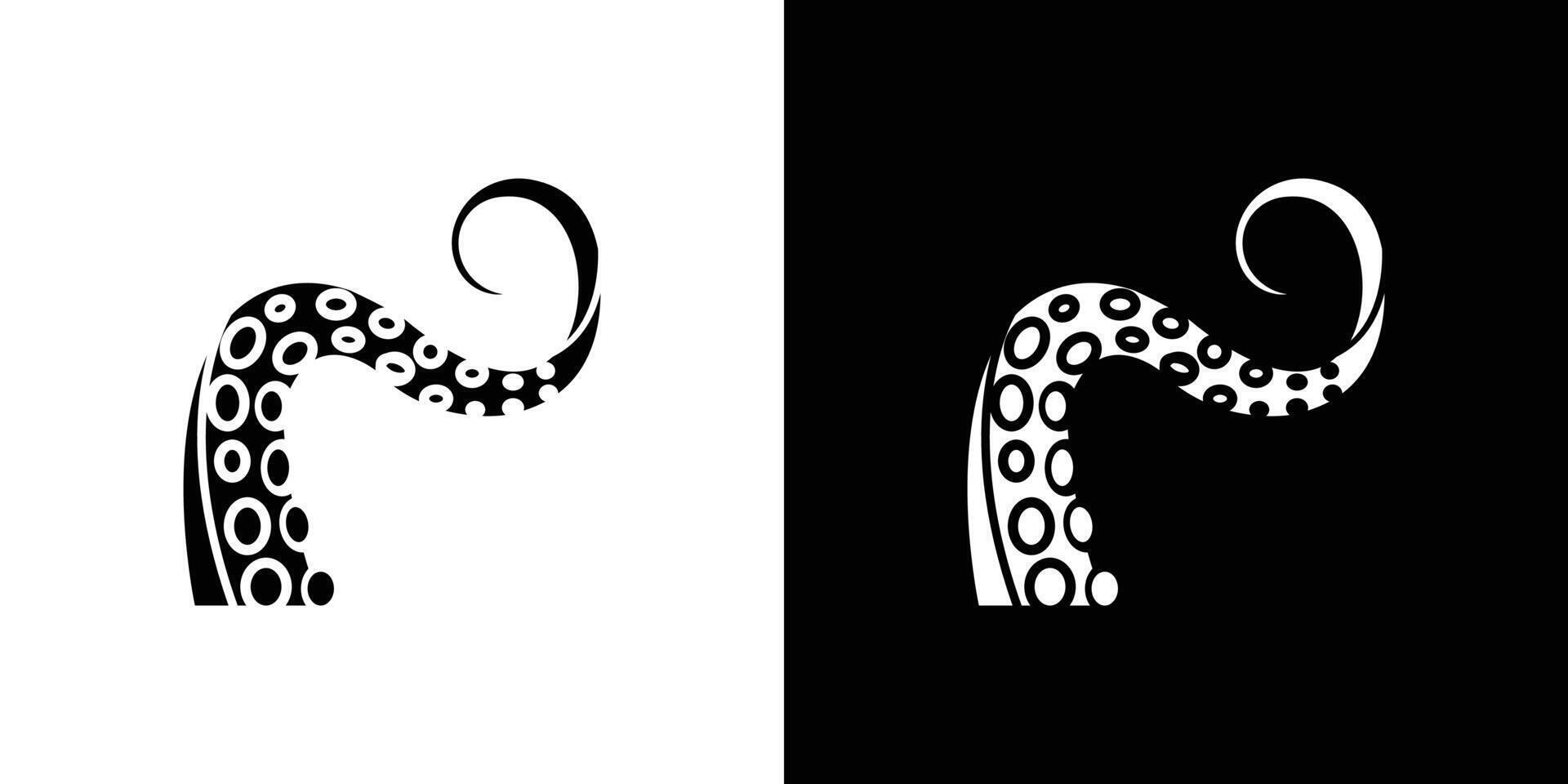 Tentacles octopus icon Isolated flat in outline vector