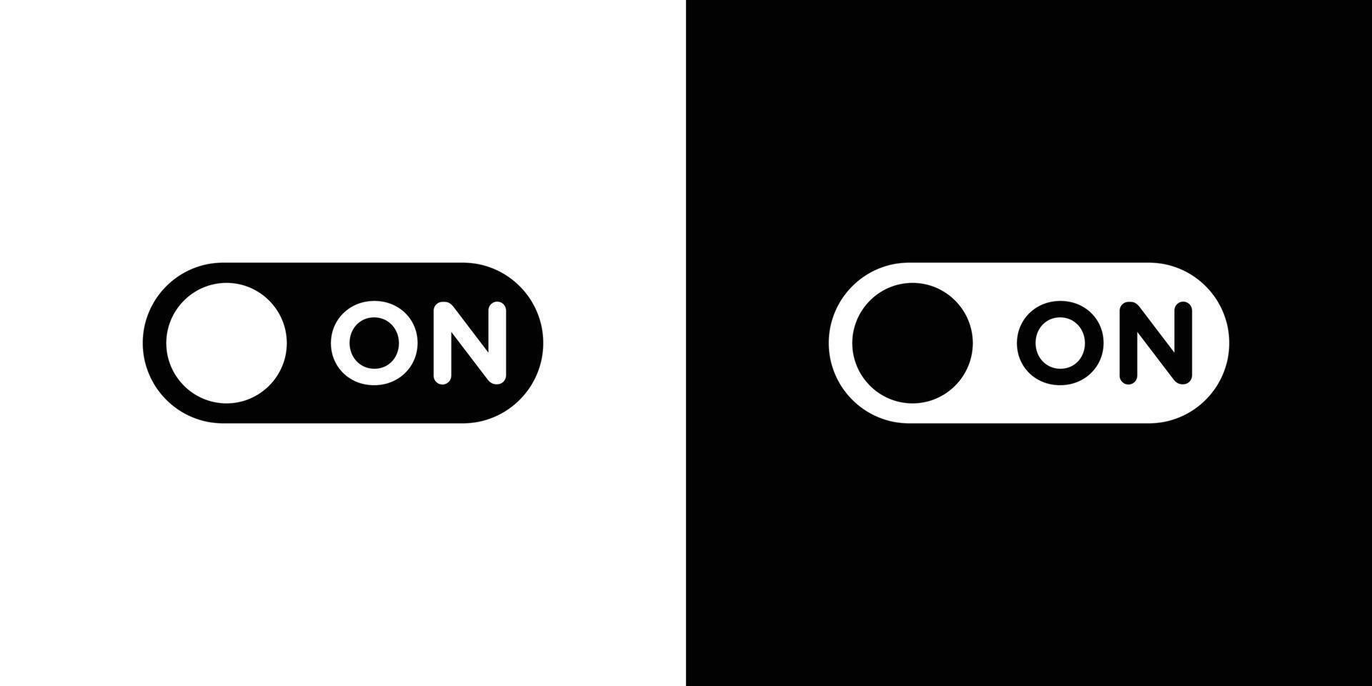 Toggle switch icon Isolated flat in outline vector