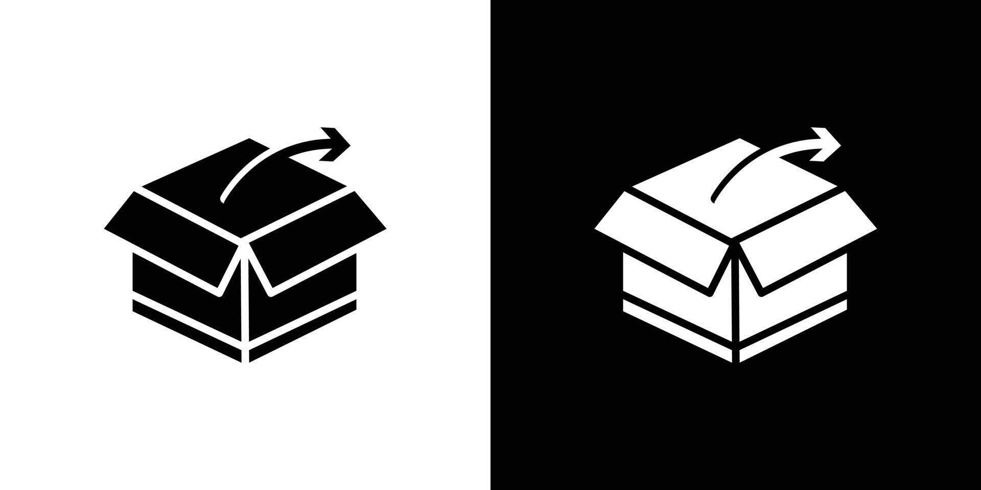 Unpack icon Isolated flat in outline vector