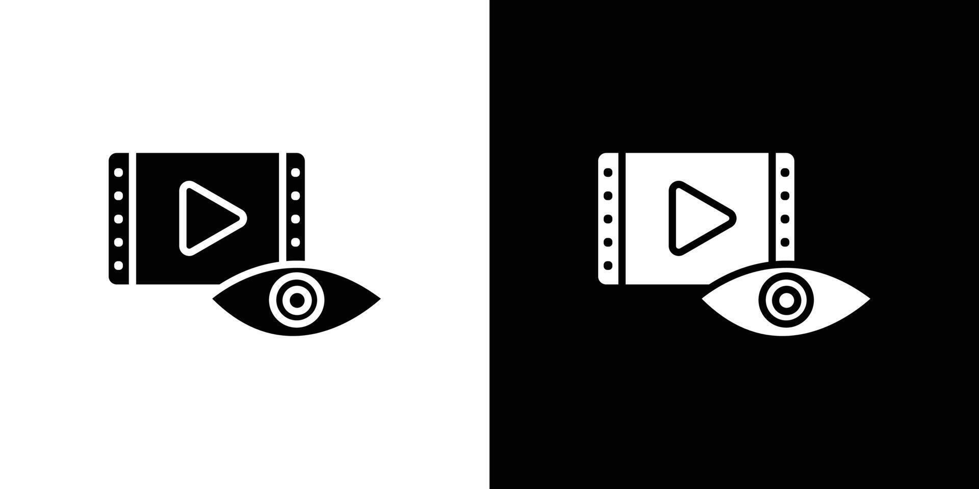Views icon Isolated flat in outline vector