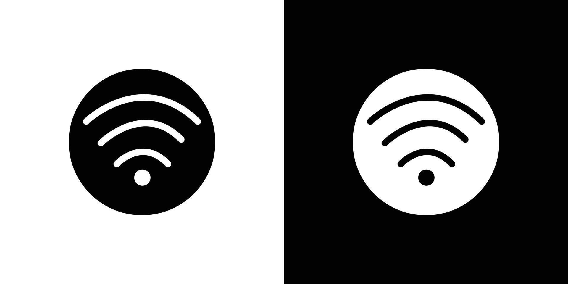 Wifi signal icon Isolated flat in outline vector