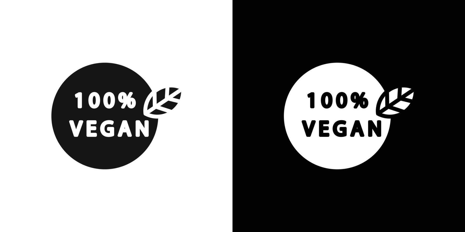 100 vegan icon Flat line illustration vector