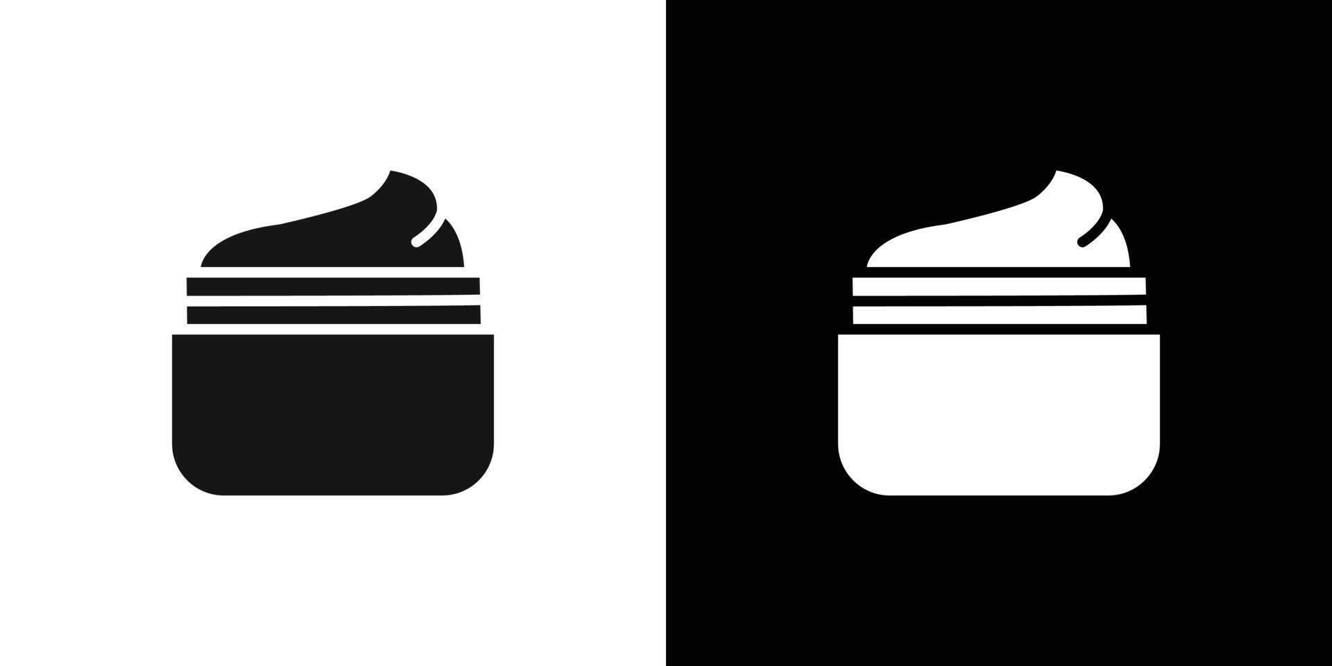 Cream jar icon Flat line illustration vector