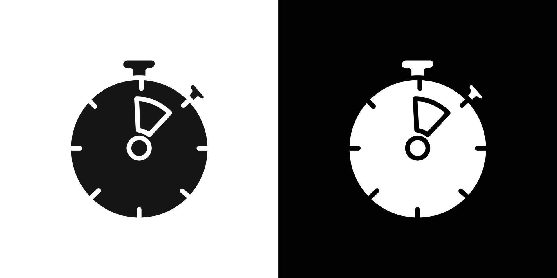 Minute timer icon Flat line illustration vector