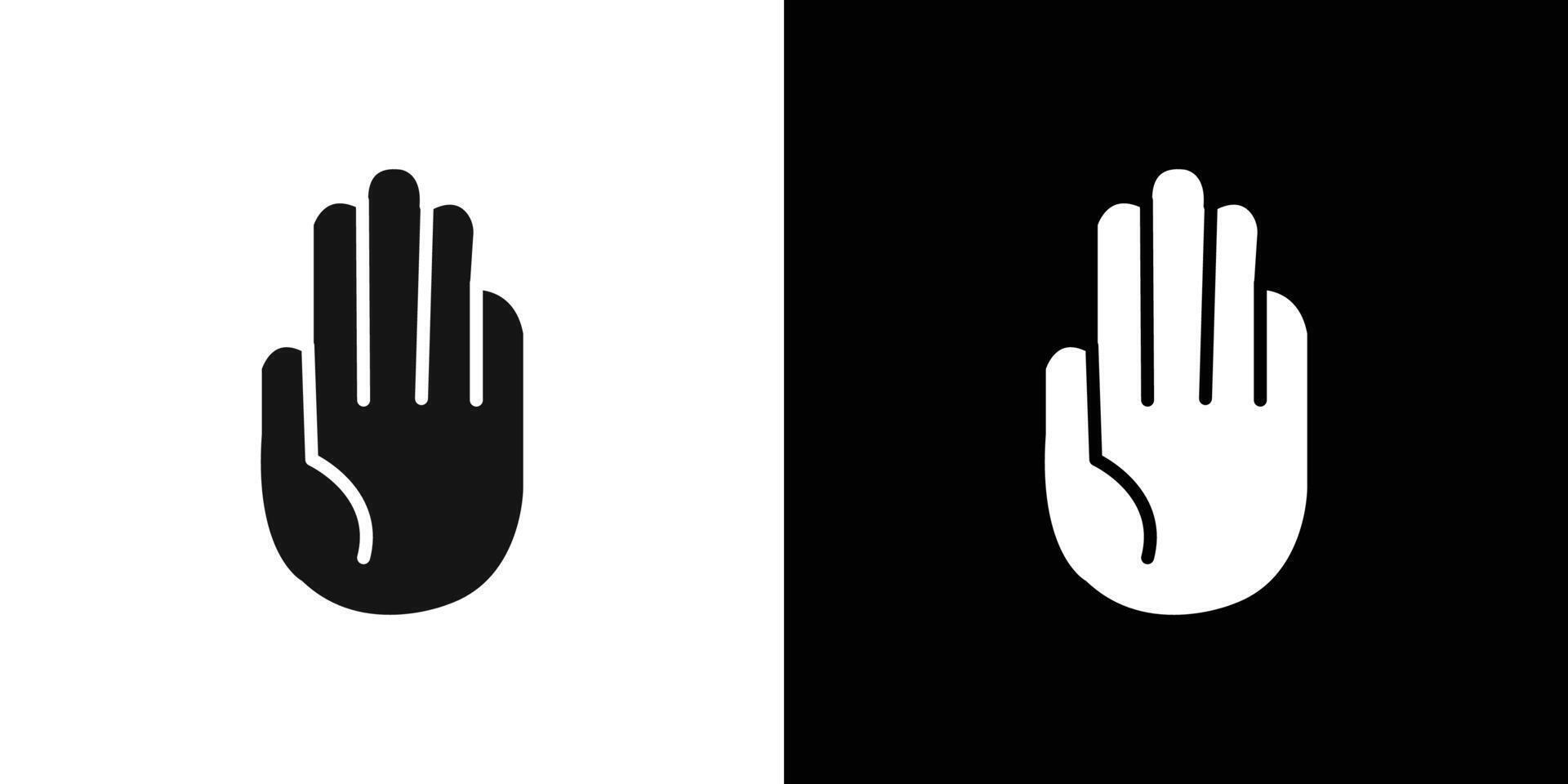 Stop violence icon Flat line illustration vector