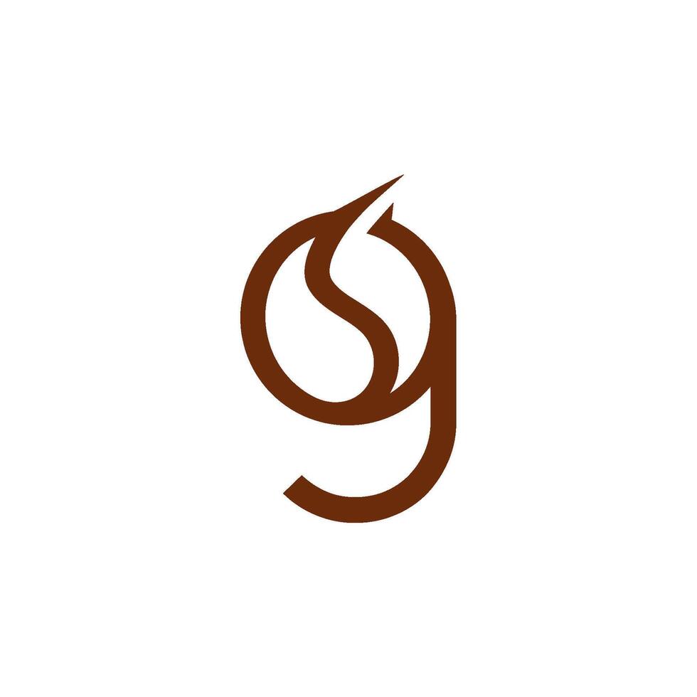 a logo of coffee beans for a company that is called g vector
