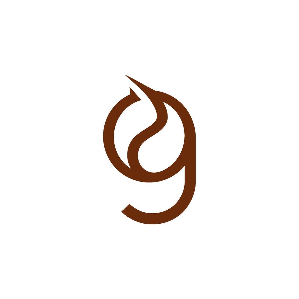a logo for a coffee bean company that is called g vector