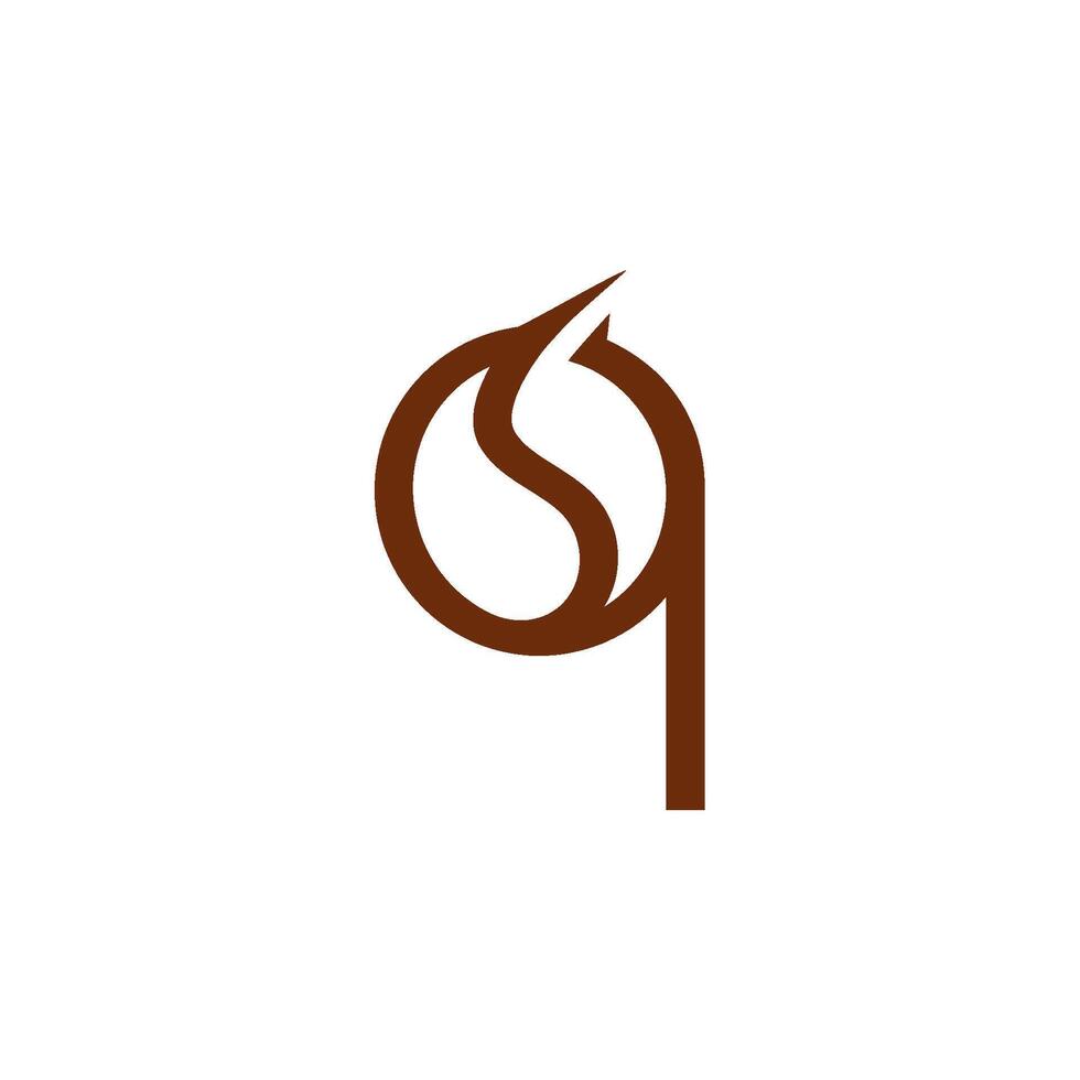 a logo for a restaurant of coffee that is called q vector