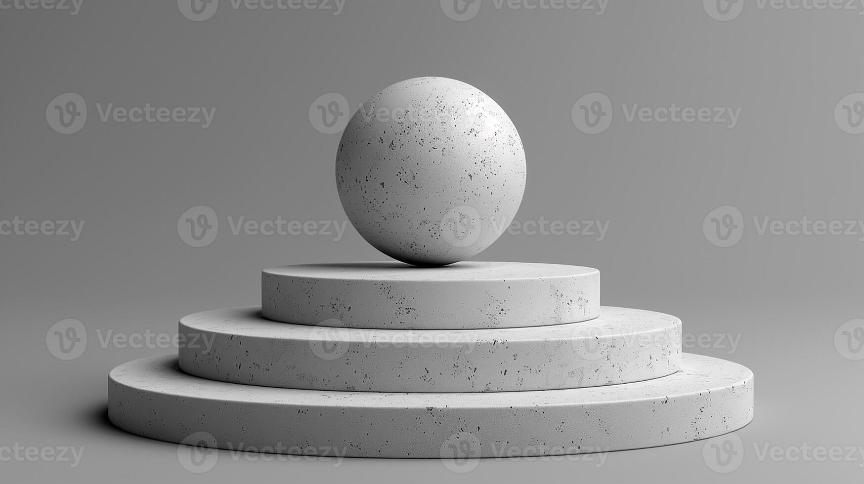 A white egg on top of a pedestal photo