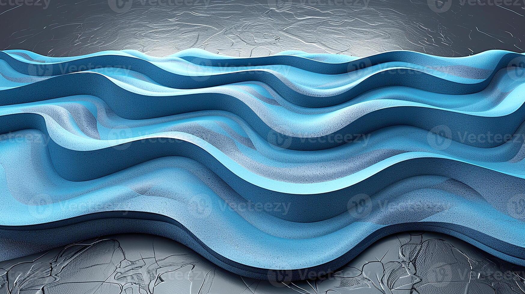 3d rendering of a wave on a surface photo