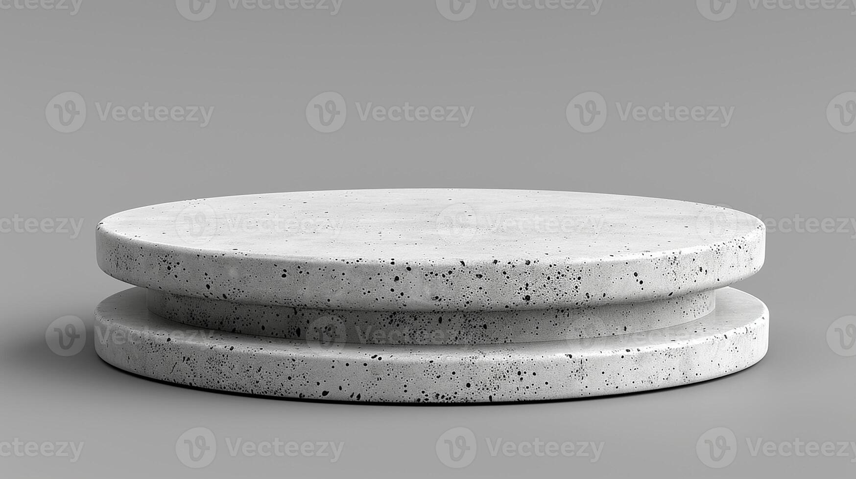 Concrete round table 3d model photo