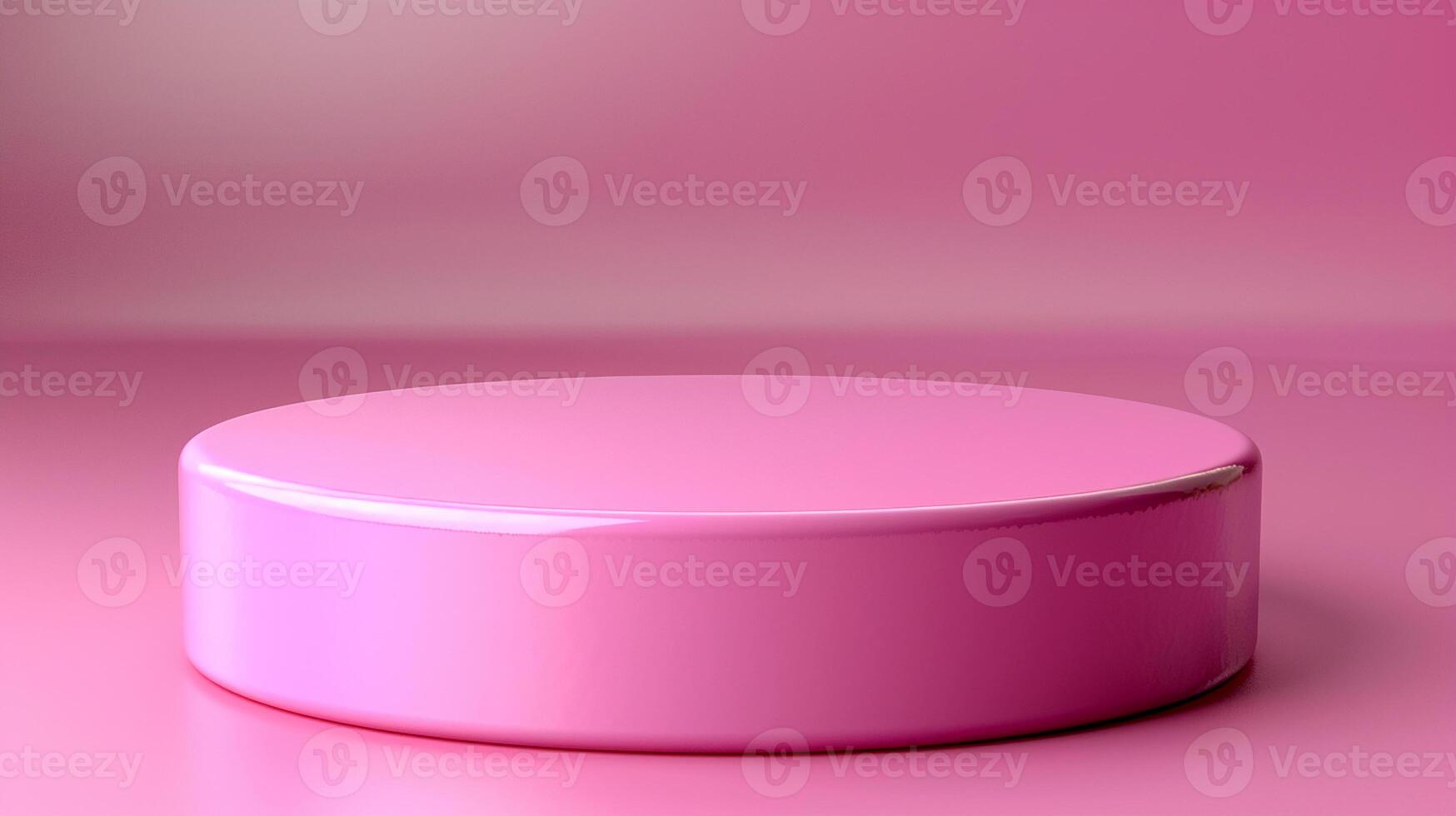 A pink round object on a pink background photo
