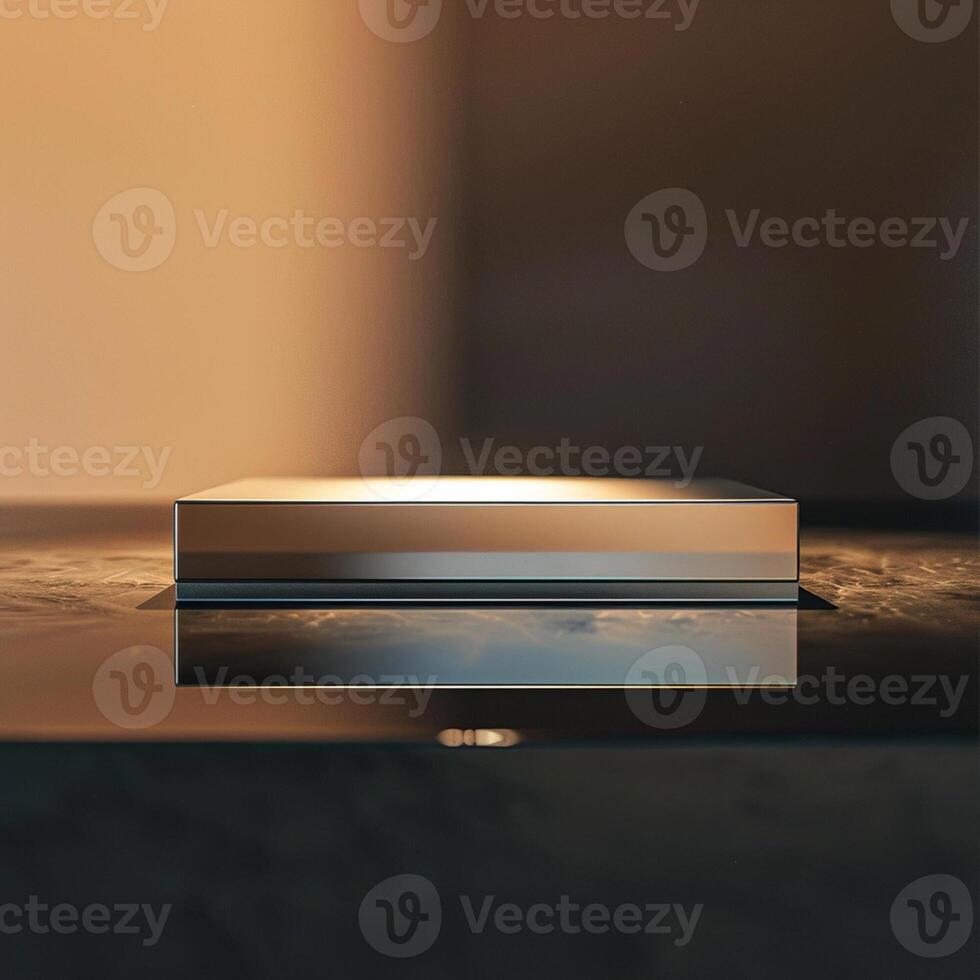 A square object on a table photo