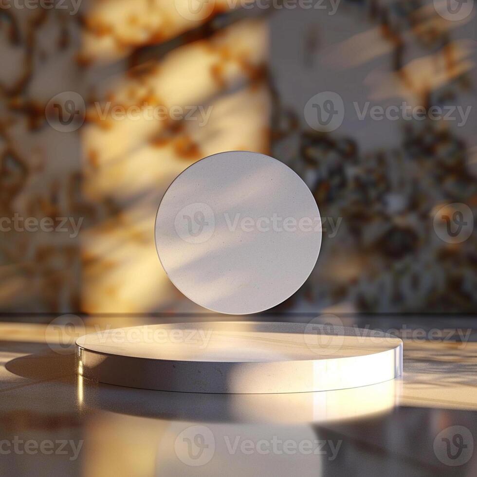 A white object on a table in front of a wall photo
