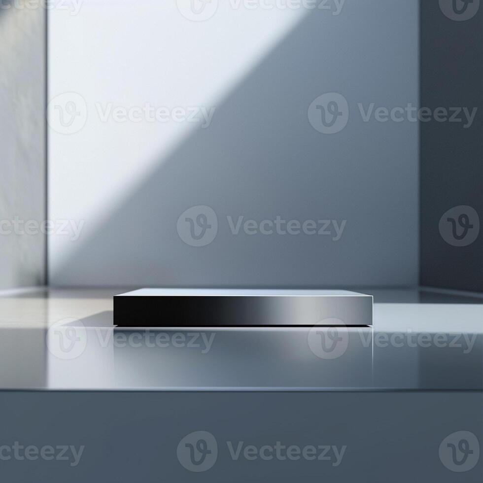 A white box sitting on a table in a room photo