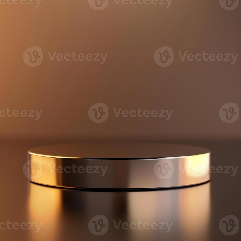 A round metal object on a table photo