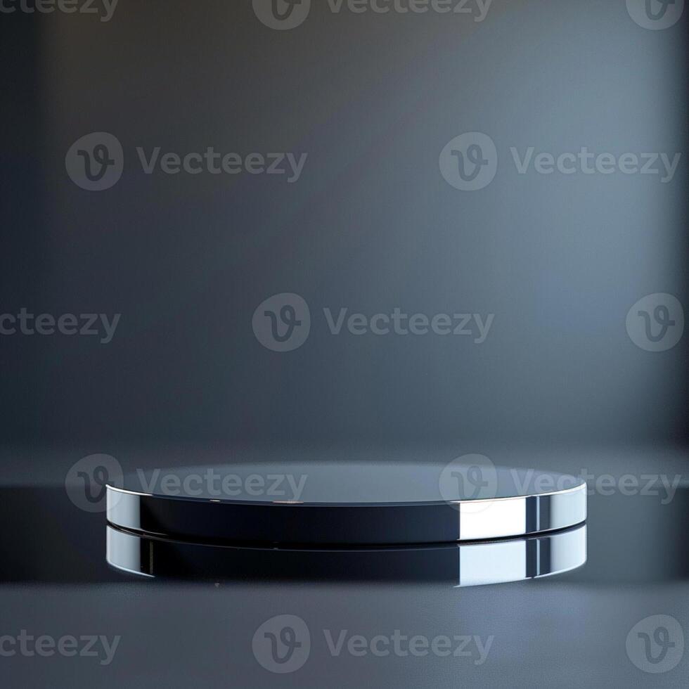 A black and white photo of a round table