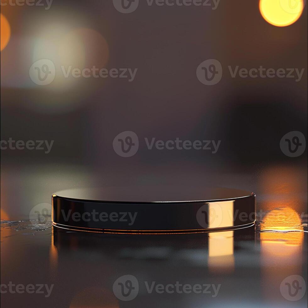 A black object on a table photo