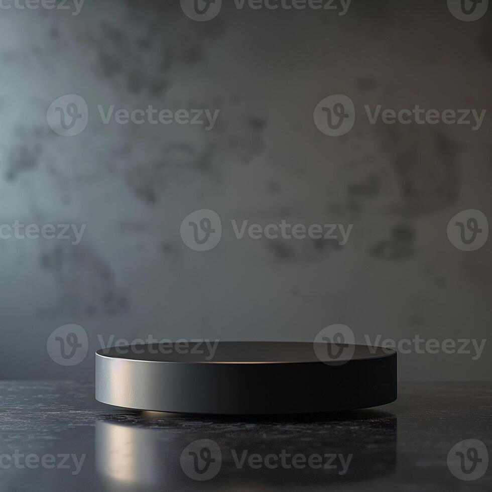 A black round object on a table photo