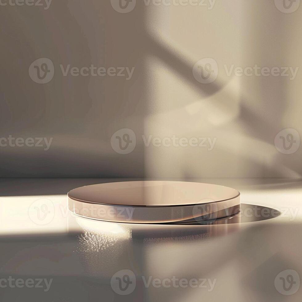 A round object sitting on a table in the sunlight photo