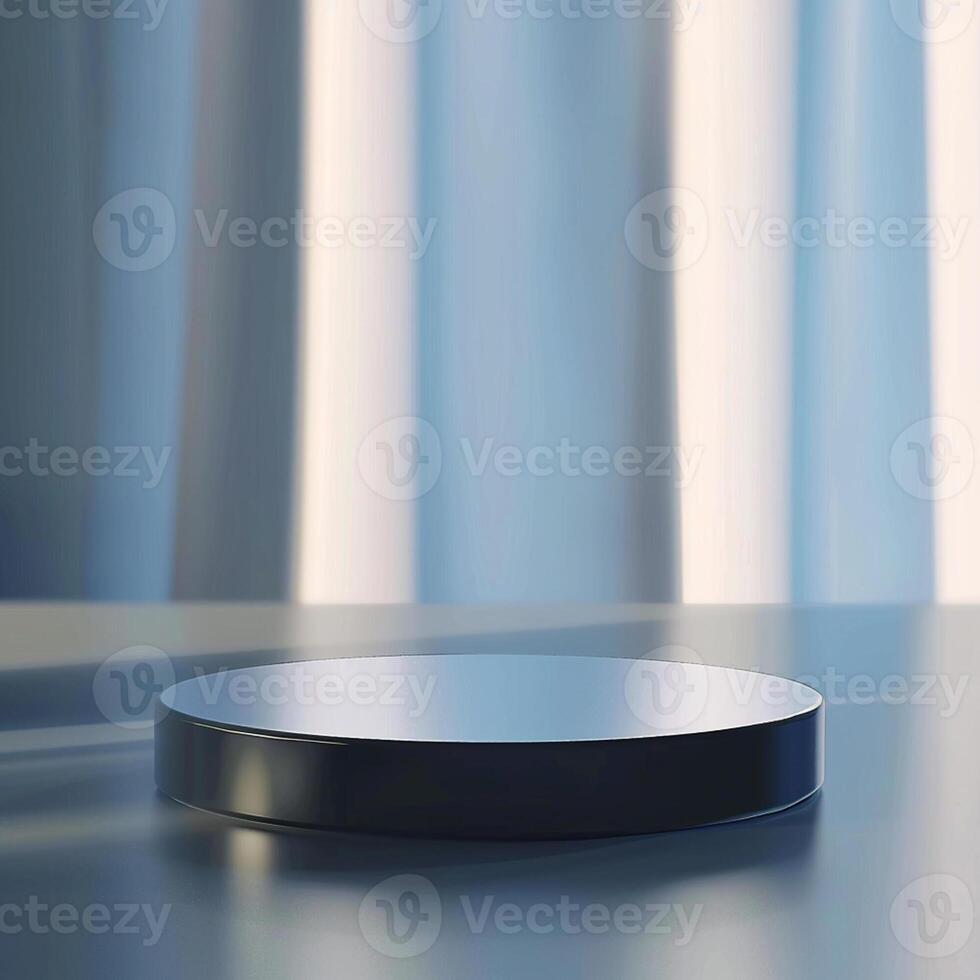 A black and white object on a table photo