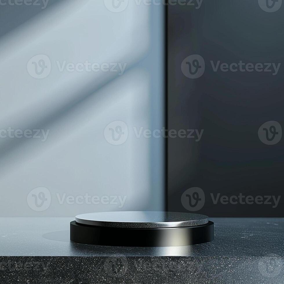 A black and white object on a counter photo