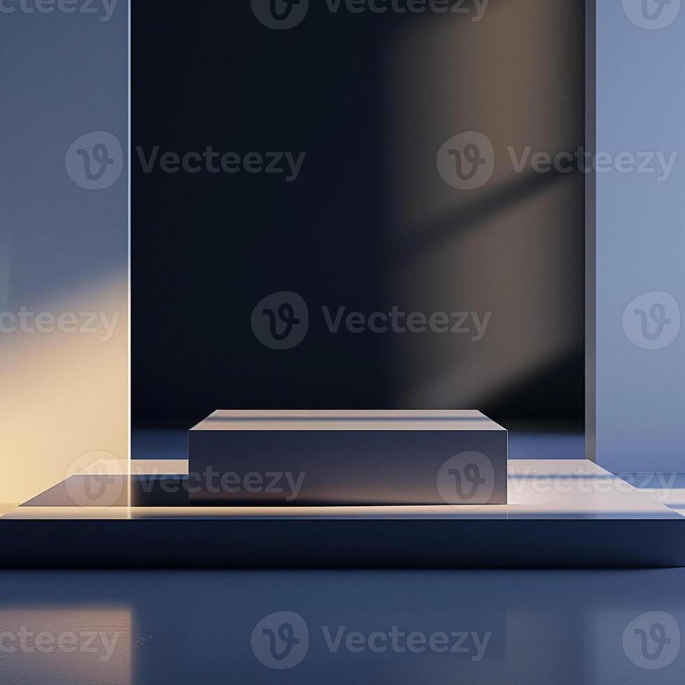 A white box sitting on a table in a room photo