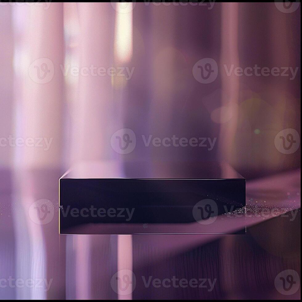 A black box sitting on a table photo