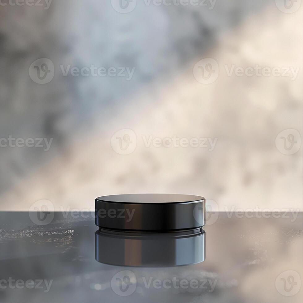 A black object sitting on a table photo