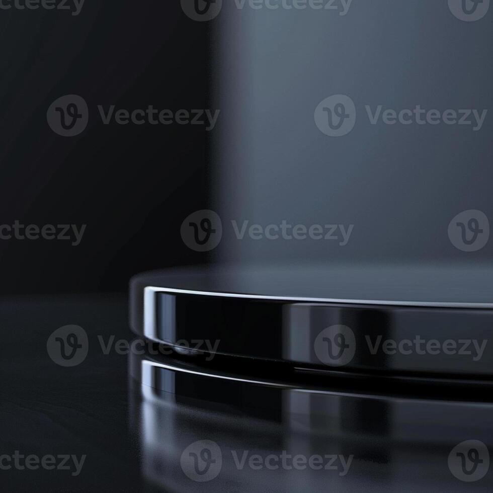 A black and white photo of a circular object